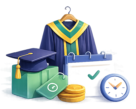 Layanan penyewaan toga wisuda