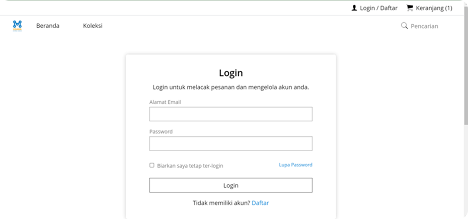 Langkah ketiga pemesanan toga